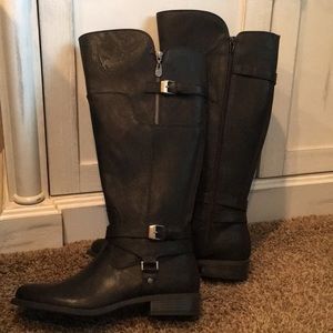 Guess Knee High Boots 9.5 NWOT Black